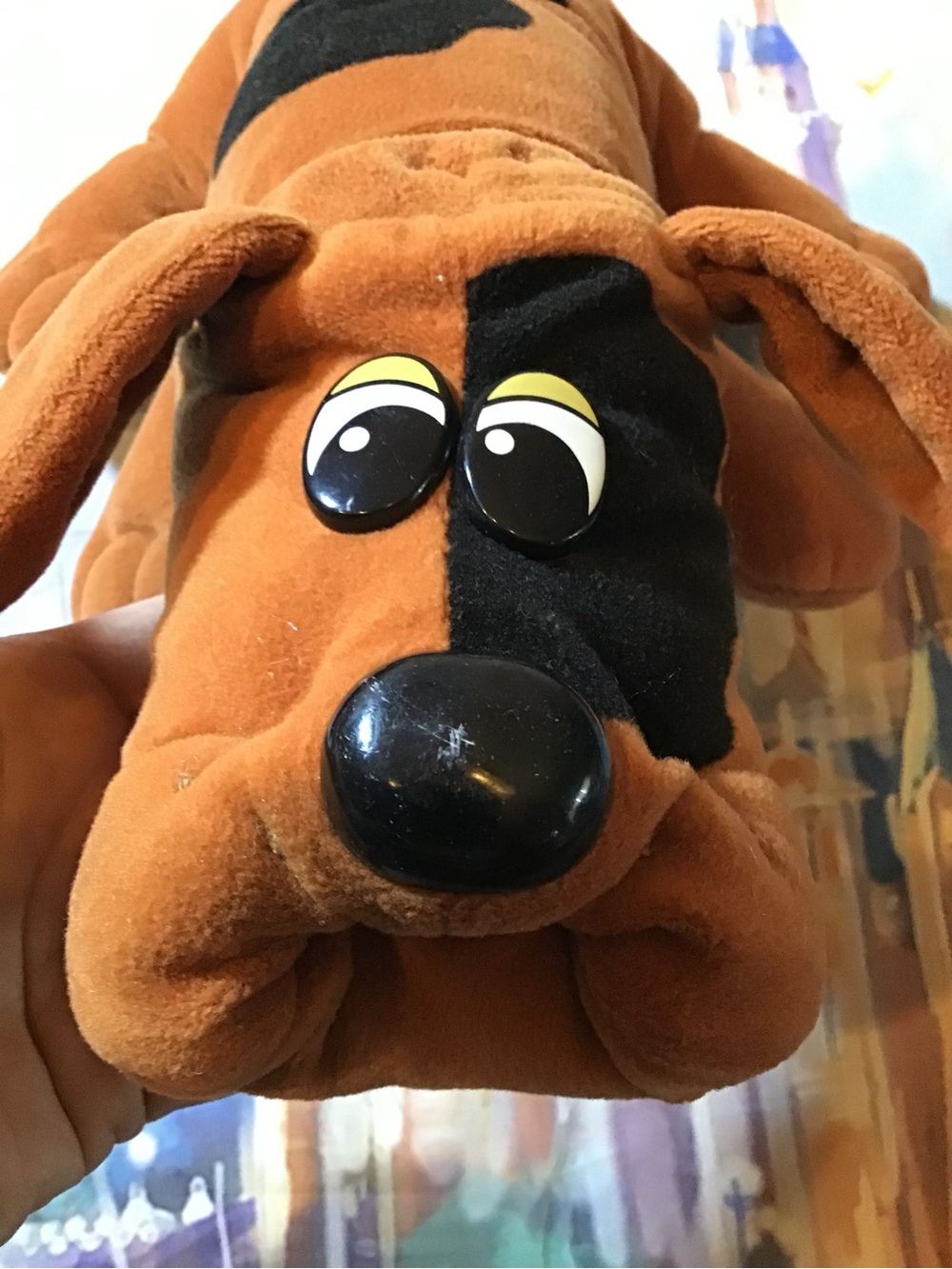 Vintage 1985 pound puppies plush tonka brown